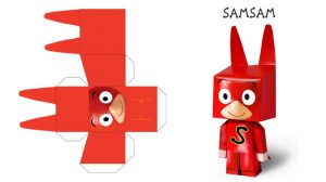 Le paper toy de SamSam
