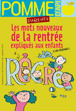 Supplément pour les parents du magazine Pomme d’Api, septembre 2016