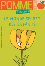 “Le monde intérieur des enfants”, supplément pour les parents du magazine Pomme d'Api, janvier 2017. Texte : Anne Bideault. Illustrations : Pascal Lemaître.