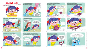 Double page de la rubrique Adélidélo