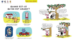 Double page de la rubrique Les p’tits philos