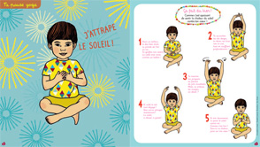Double page de la rubrique Ta pause yoga