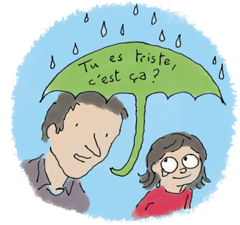 Image extraite de l'article “La confiance en soi, un atout pour bien grandir”, supplément pour les parents du magazine Pomme d’Api, février 2017. Texte : Anne Bideault. Illustrations : Henri Fellner.