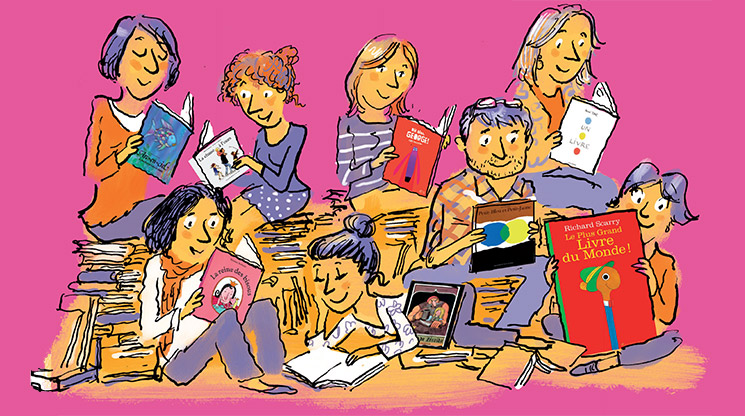 Imaginer la bibliothèque idéale des 3-7 ans. Illustration : Robin