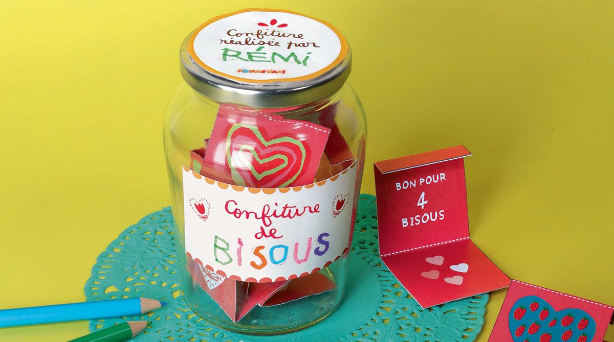 Bricolage : la recette de la confiture de bisous. Photo : Tabou