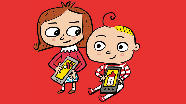 Nos téléphones et nos enfants. Illustration : Pierre Fouillet