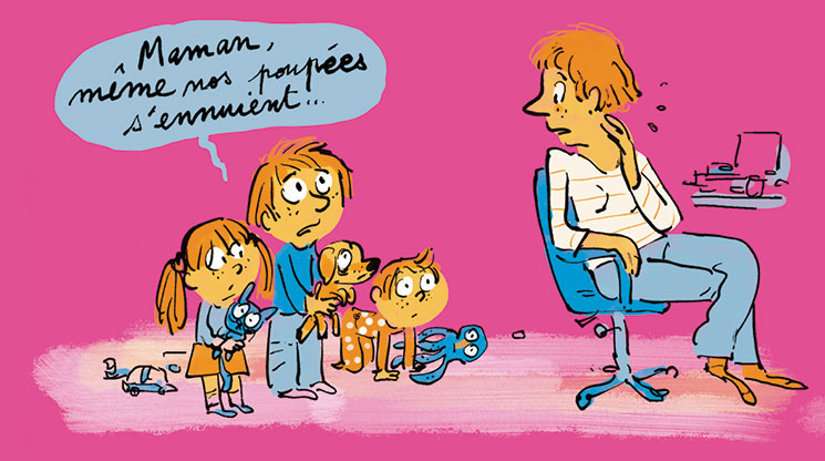 15 activités pour occuper les enfants à la maison. Illustration : Robin