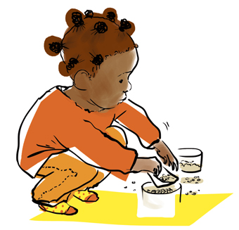 “Montessori pour les nuls - Petit traité de pédagogie”, supplément pour les parents, Pomme d’Api, octobre 2017. Texte : Joséphine Lebard. Illustrations : Zelda Zonk.