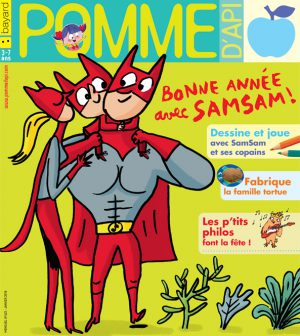 Pomme d'Api, janvier 2018, n° 623. Illustration : Serge Bloch. Couleur : Astrid Scaramus.