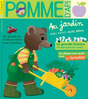 Pomme d'Api, avril 2018, n° 626. Illustration de couverture : Danièle Bour.