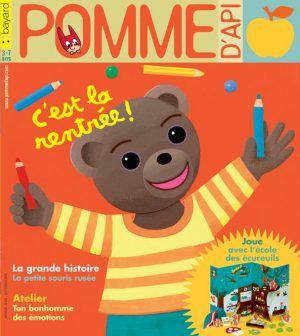 Pomme d'Api, septembre 2018, n° 631. Illustration de couverture : Danièle Bour.