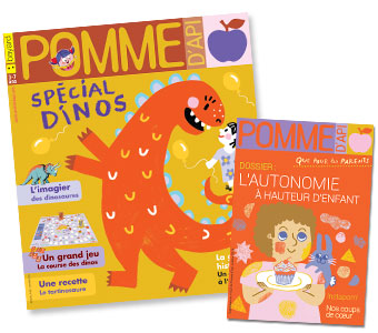 Couverture du magazine Pomme d'Api n°632, octobre 2018, et son supplément pour les parents.