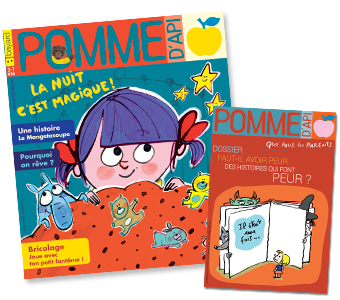 Couverture du magazine Pomme d'Api n°633, novembre 2018, et son supplément pour les parents.