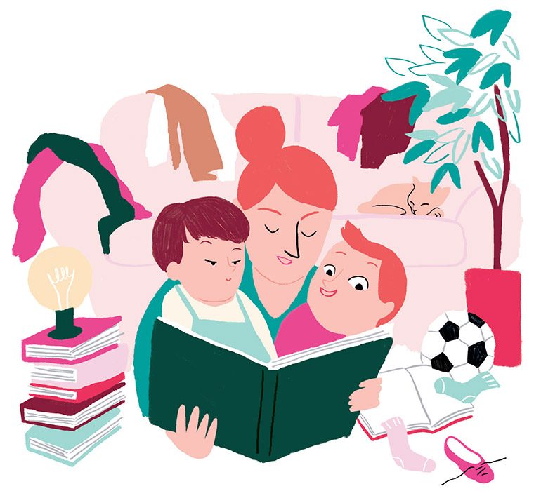 “La douceur fait grandir”, supplément pour les parents du magazine Pomme d'Api n° 636, février 2019. Texte : Isabelle Vial, illustrations : Kei Lam.