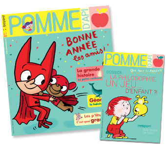 Couverture du magazine Pomme d'Api n°635, janvier 2019, et son supplément pour les parents.