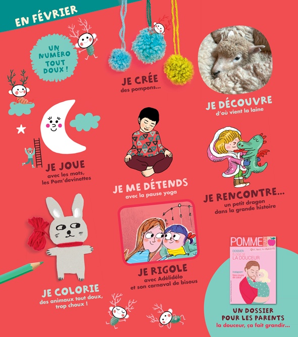 Sommaire du magazine Pomme d'Api n°636, février 2019.