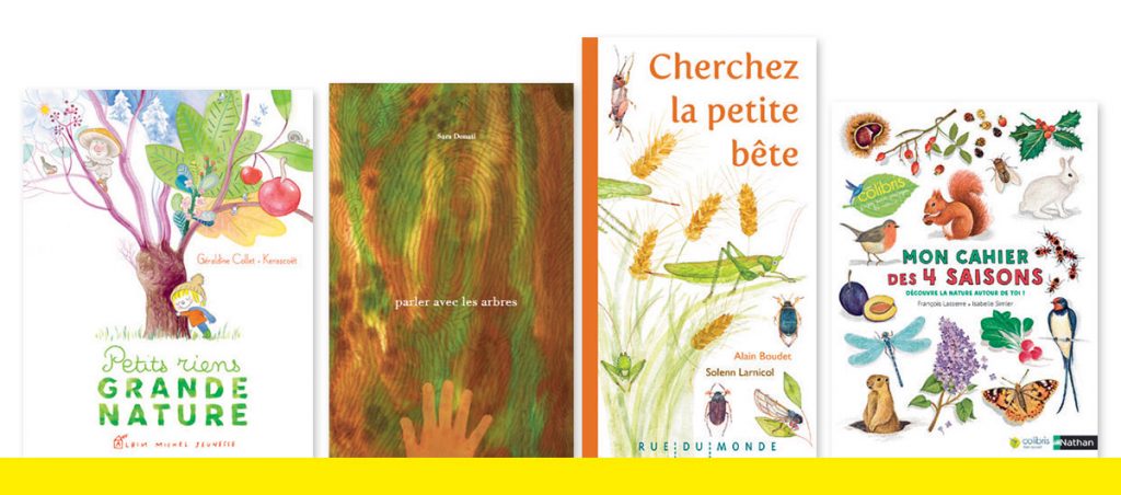 “À l'école de la nature”, supplément pour les parents du magazine Pomme d'Api n°638, avril 2019. Texte : Anne Bideault. Illustrations : Chloé Perarnau.