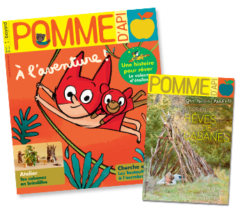 Couverture du magazine Pomme d'Api et son supplément pour les parents, n°642, août 2019