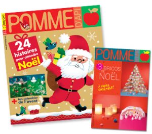 Couverture du magazine Pomme d'Api et son supplément pour les parents, n°646, décembre 2019