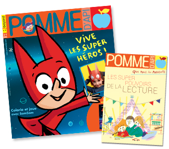 Couverture du magazine Pomme d'Api et son supplément pour les parents, n°647, janvier 2020