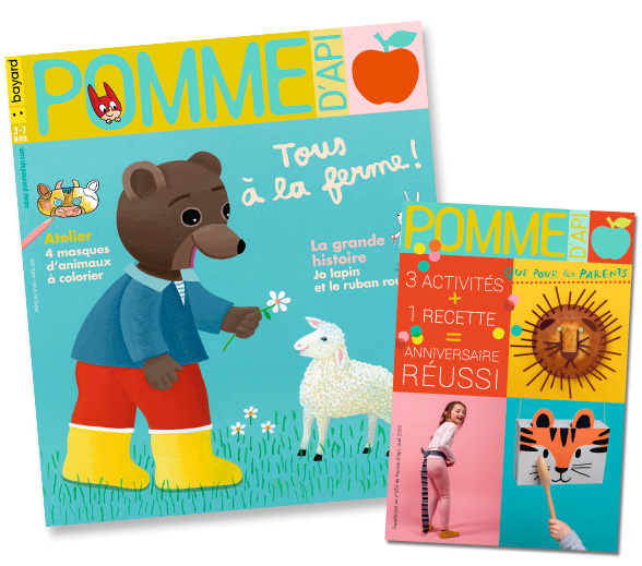 Couverture du magazine Pomme d'Api et son supplément pour les parents, n°650, avril 2020