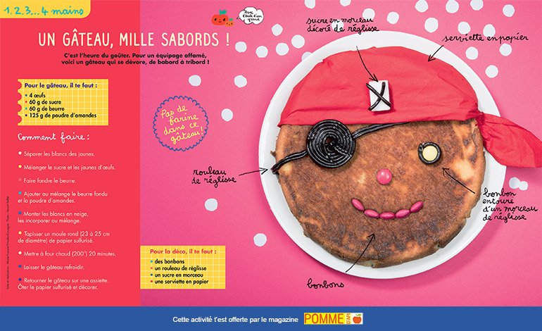 Bricolage : gâteau pirate Pomme d'Api n°630