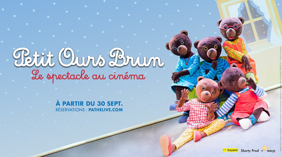 “Petit Ours Brun - Le spectacle au cinéma” à partir du 30 septembre