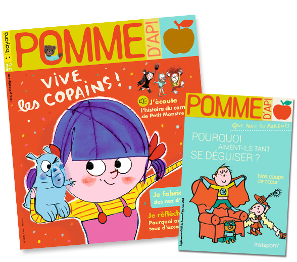 Couverture du magazine Pomme d'Api, et son supplément pour les parents,n°661, mars 2021