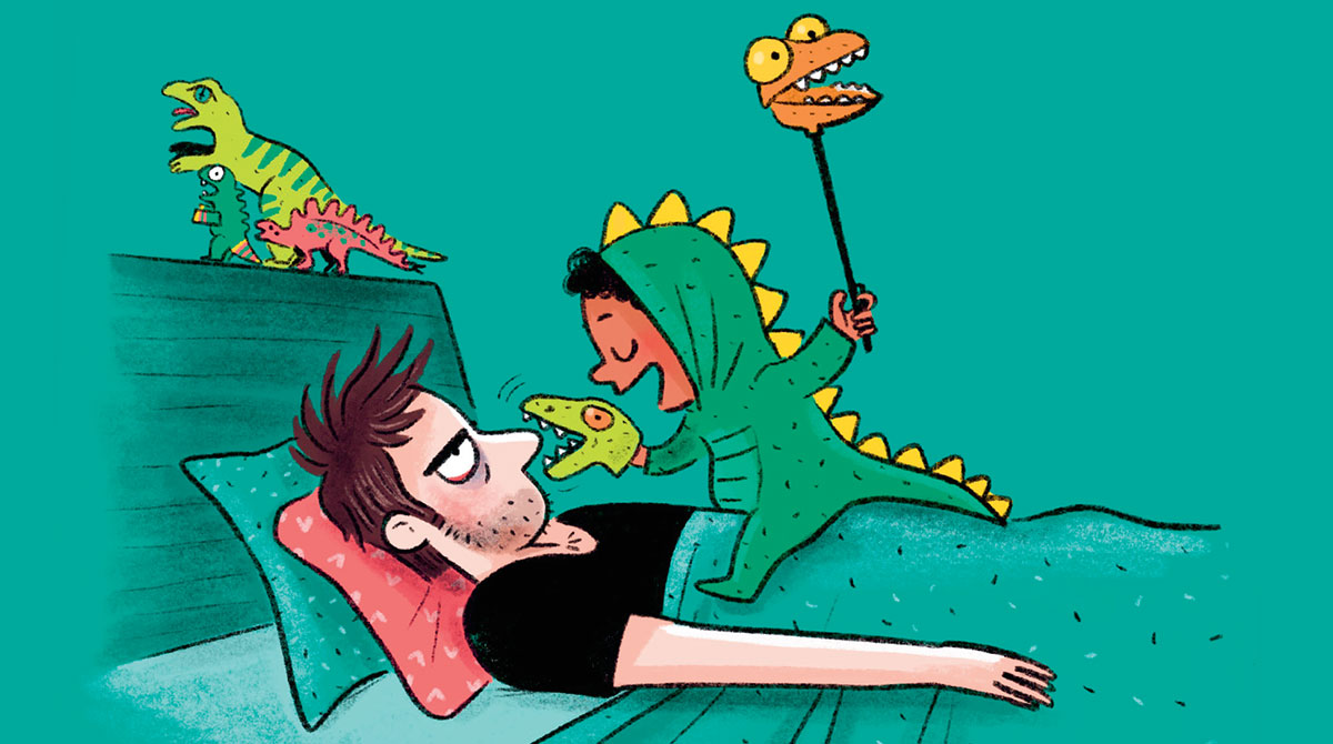 © Illustrations : Isabelle Maroger. “Dinos, pirates, mythologie… les marottes de nos petits”, supplément pour les parents du magazine Pomme d'Api n°674, avril 2022.