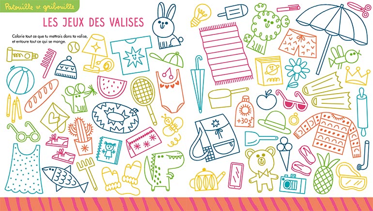 Coloriages et jeux pour l'été de Pomme d'Api