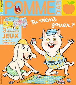 Couverture du magazine Pomme d'Api, n°678, août 2022 - Tu viens jouer ? 3 grands jeux pour les vacances