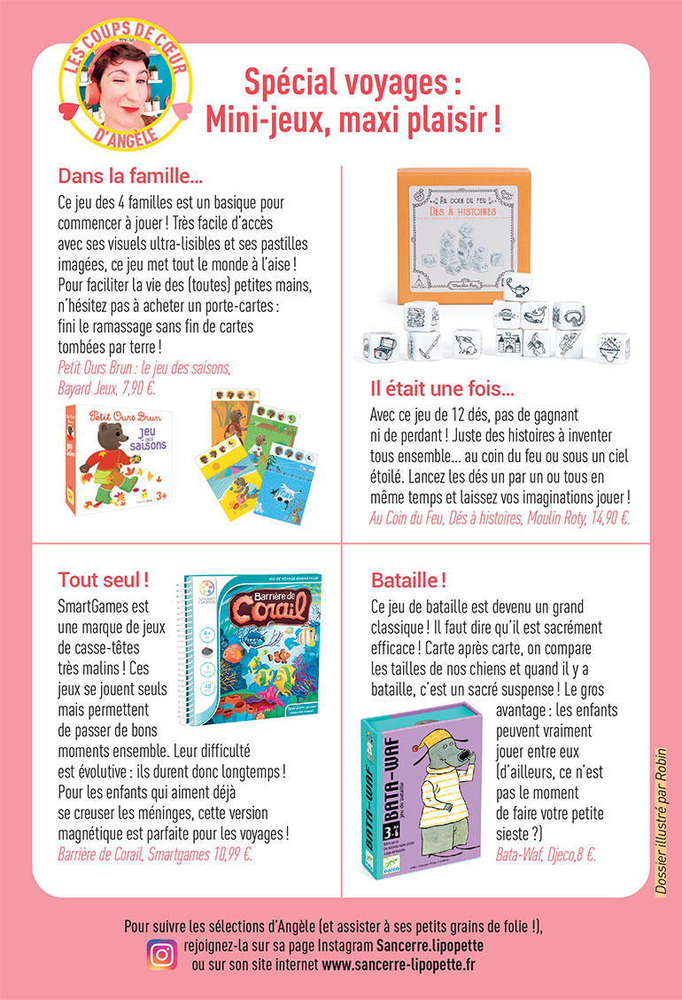 Spécial voyages : mini-jeux, maxi plaisir ! Supplément pour les parents du magazine Pomme d'Api n°678, août 2022.