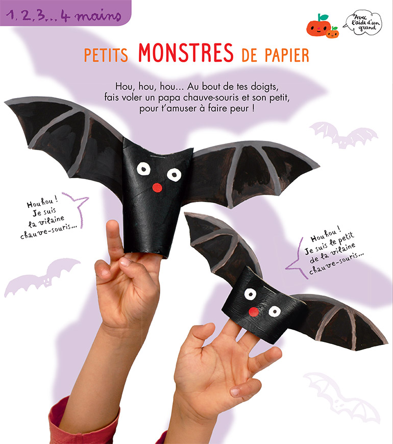 Bricolage pour Halloween : des petits monstres de papier